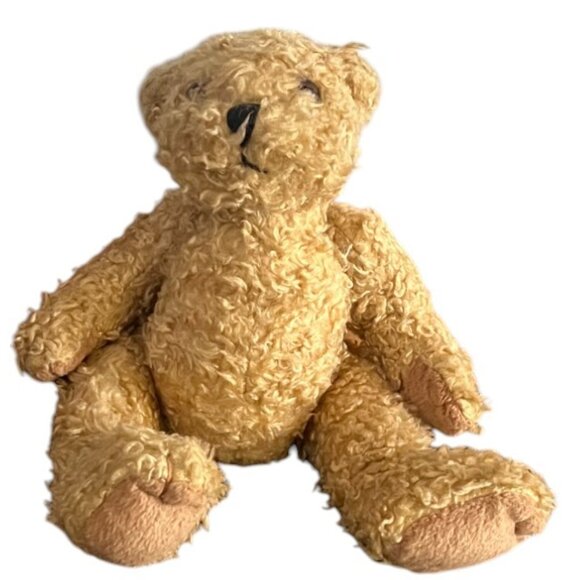Vintage Stuffed Seated Light Brown Teddy Bear - Picture 1 of 2